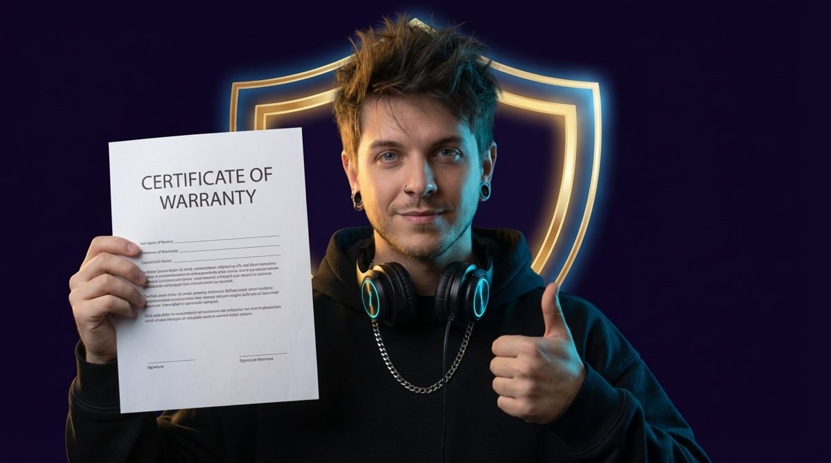 Изя с щитом гарантии