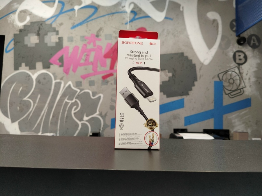 Кабель Lightning BOROFONE BX54, 2.4A, нейлоновый, 1м