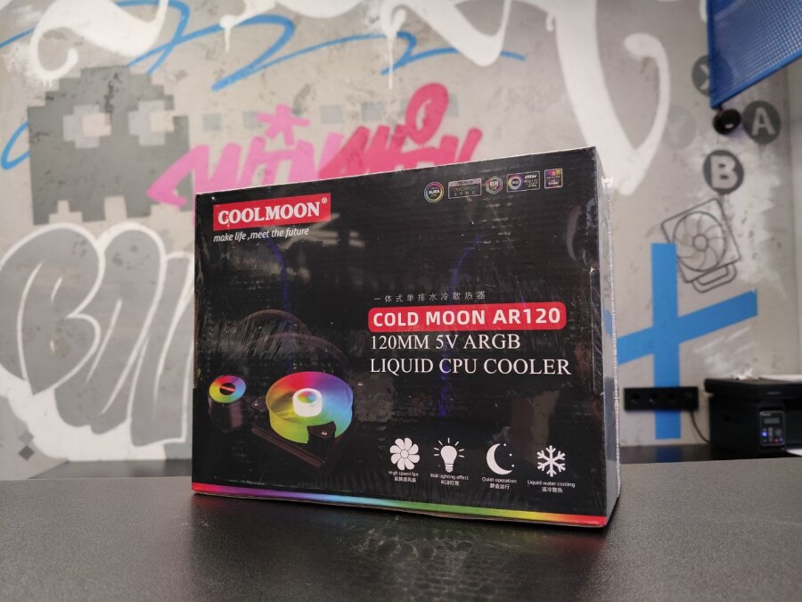 Водяное охлаждение CoolMoon AR120 RGB 125Вт