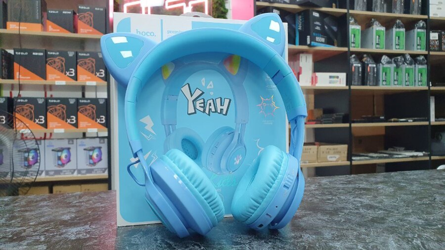 Полноразмерные bluetooth наушники HOCO W39 Cat Ear