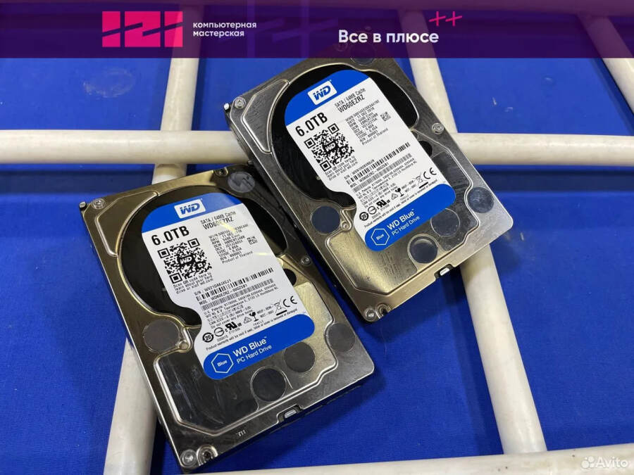 Жесткий диск 6 tb HDD 3.5'' WD, WD60EZRZ