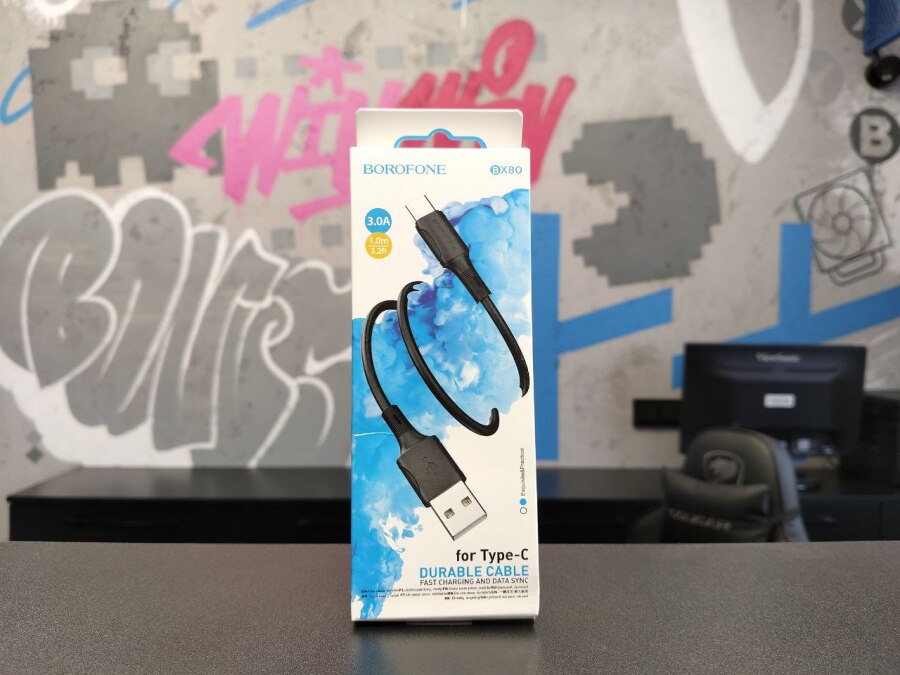 Кабель TYPE C BOROFONE BX80 3А 1М круглый