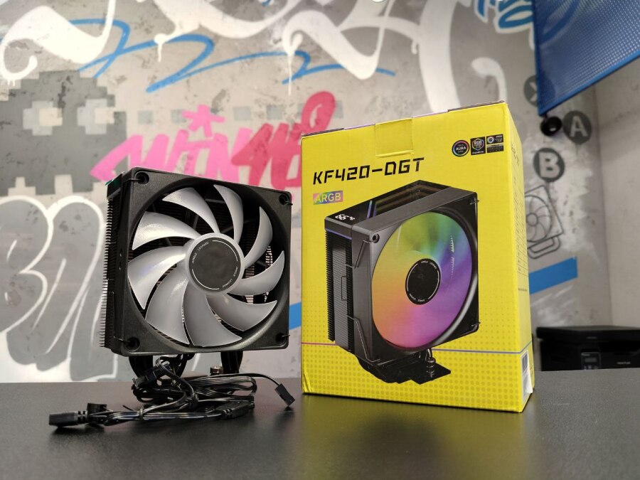 Башенный кулер JUNGLE LEOPARD RGB с дисплеем, черный