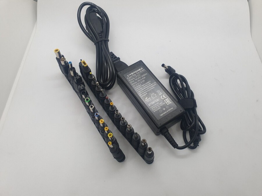 Универсальное сетевое ЗУ для ноутбуков 19V 3,42A 28 насадок