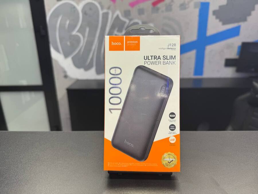 POWER-BANK HOCO J128 10000mAh 2 USB, micro USB, TYPE-C