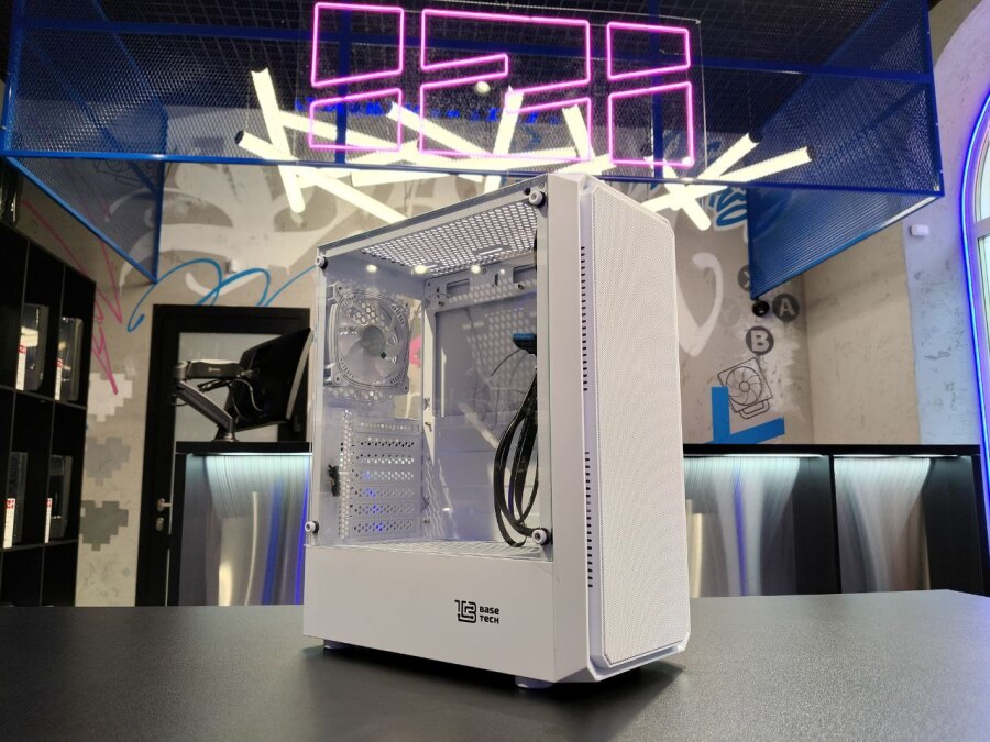 Корпус BaseTech eXtreme GFX-03 белый 4xRGB