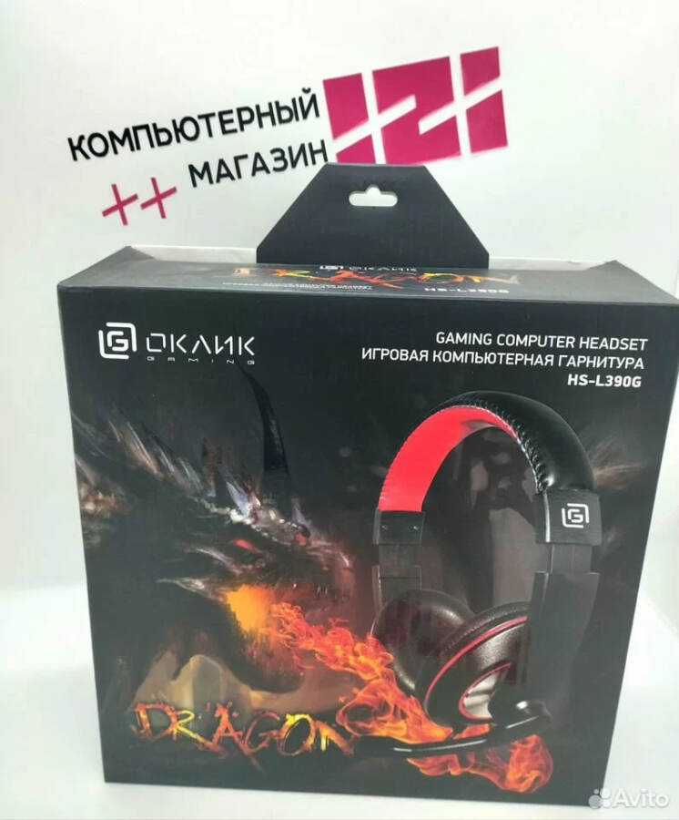 Новая проводная гарнитура Oklick HS-L390G