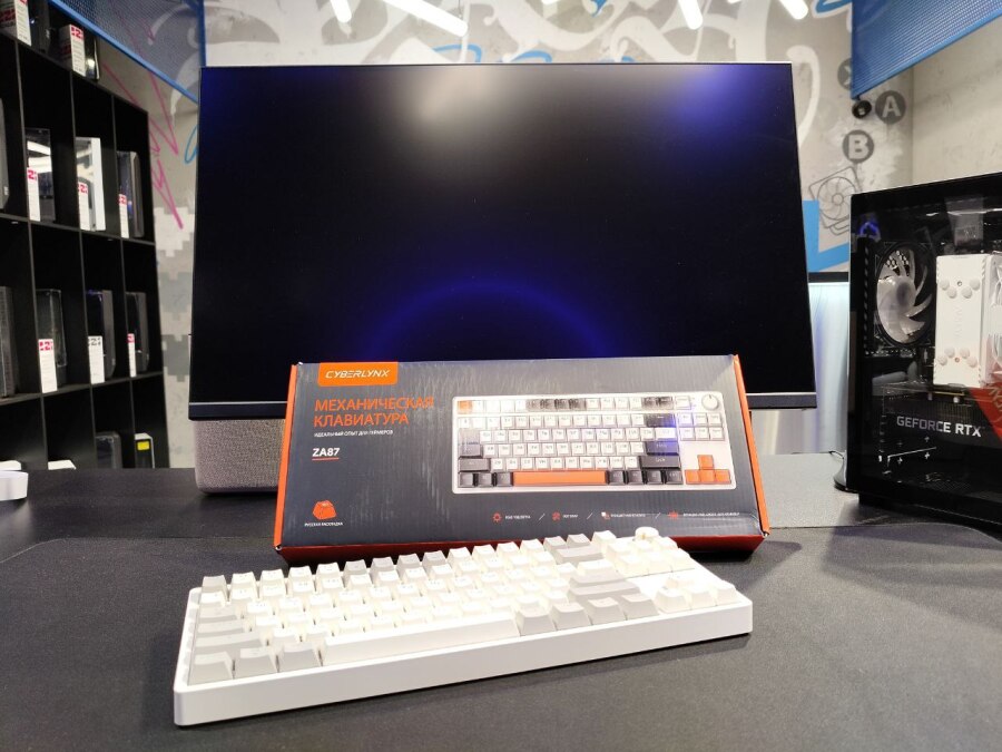 Игровая механическая клавиатура (мини) ZA87, RGB