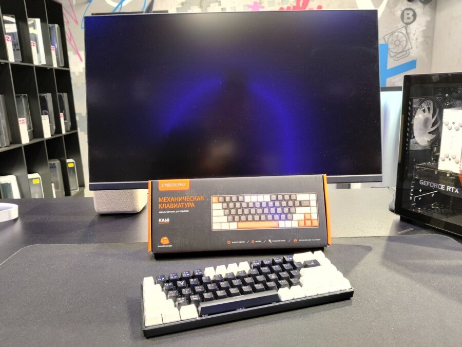 Игровая механическая клавиатура (мини) KA68, RGB