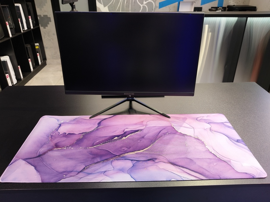 Коврик для мыши "розовый мрамор" 90х40 2мм