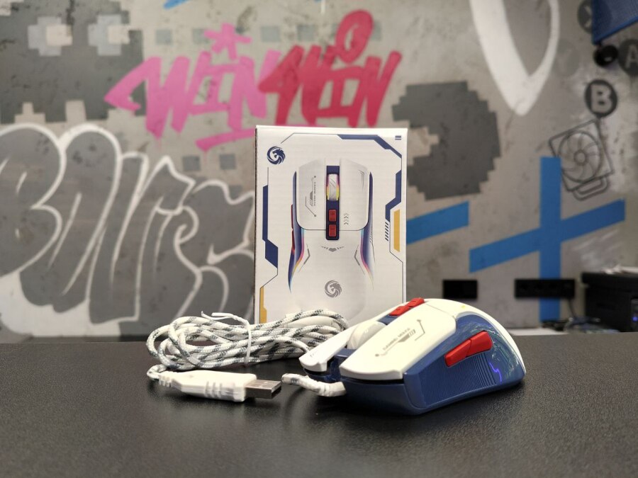 Игровая мышь PI9, RGB, 7200 DPI, 7 клавиш