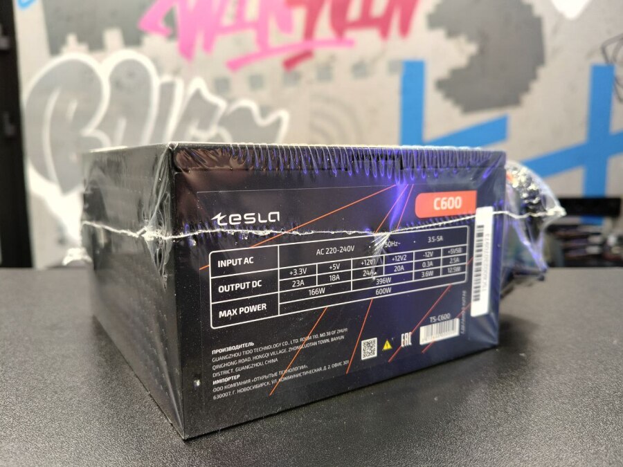 Блок питания 600w Tesla C600 80+ новый