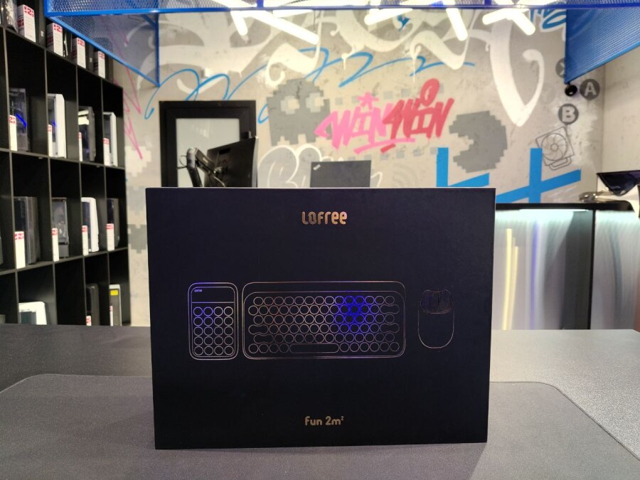 Lofree Комплект мышь + клавиатура BlackGold, черный