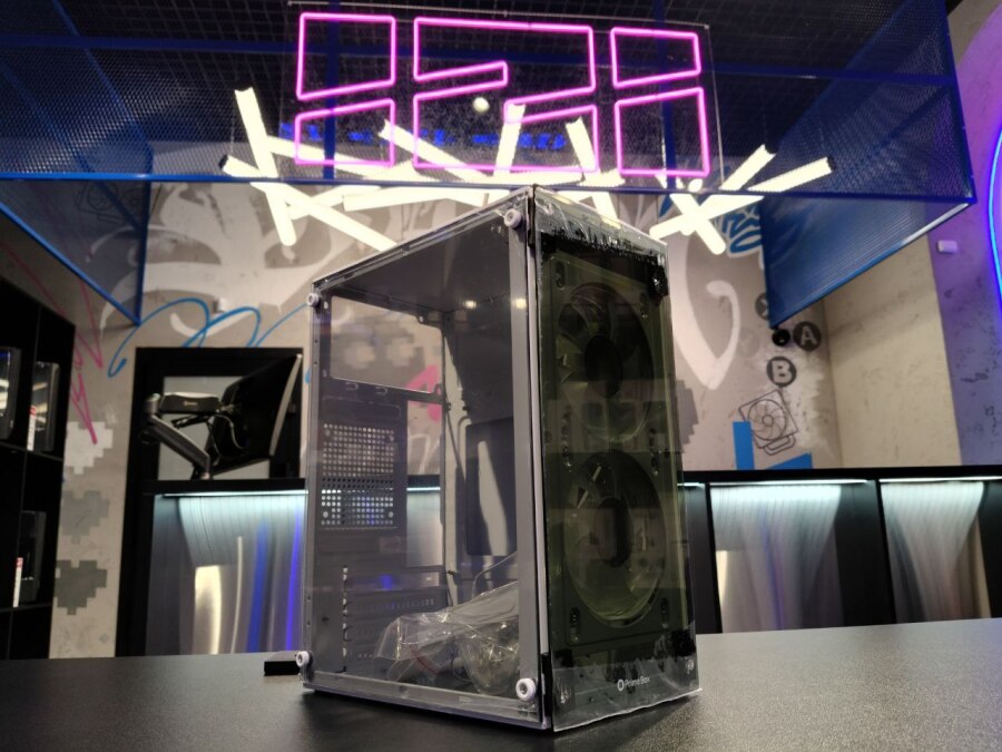 Корпус Warrior Z3 2FRGB вентилятора, закаленное стекло