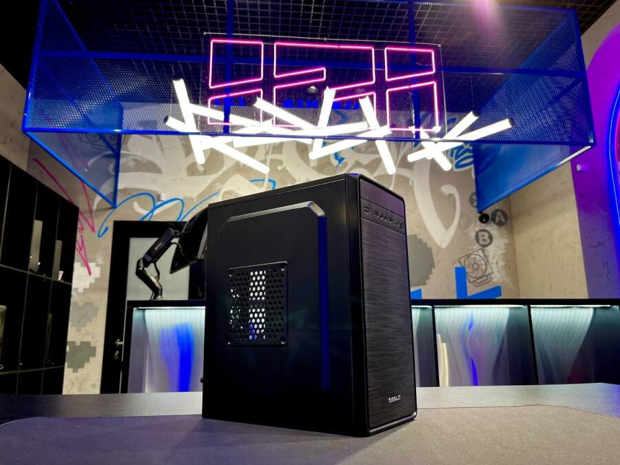 Корпус для пк TESLA 1708BM, MATX, ЧЁРНЫЙ
