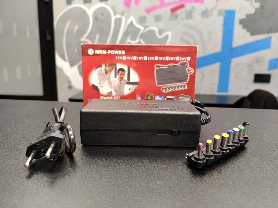 Универсальное сетевое ЗУ для ноутбуков 100W 12-24V Power 427 + 8 насадок