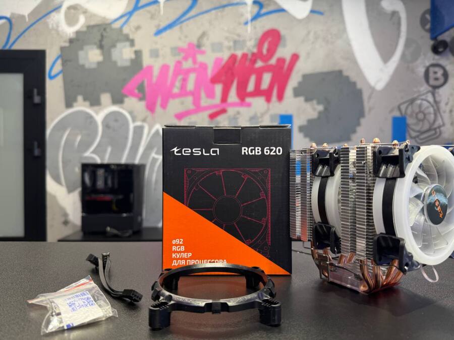 Кулер для процессора TESLA 620 RGB TDP 180w